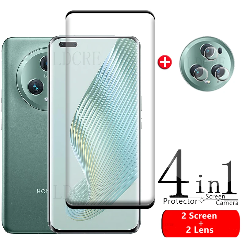 

4-in-1 For Huawei Honor Magic 5 Pro 5G Glass For Honor Magic 5 Pro Lite 5G Glass Full Curved Screen Protetor Honor Magic 5 Pro