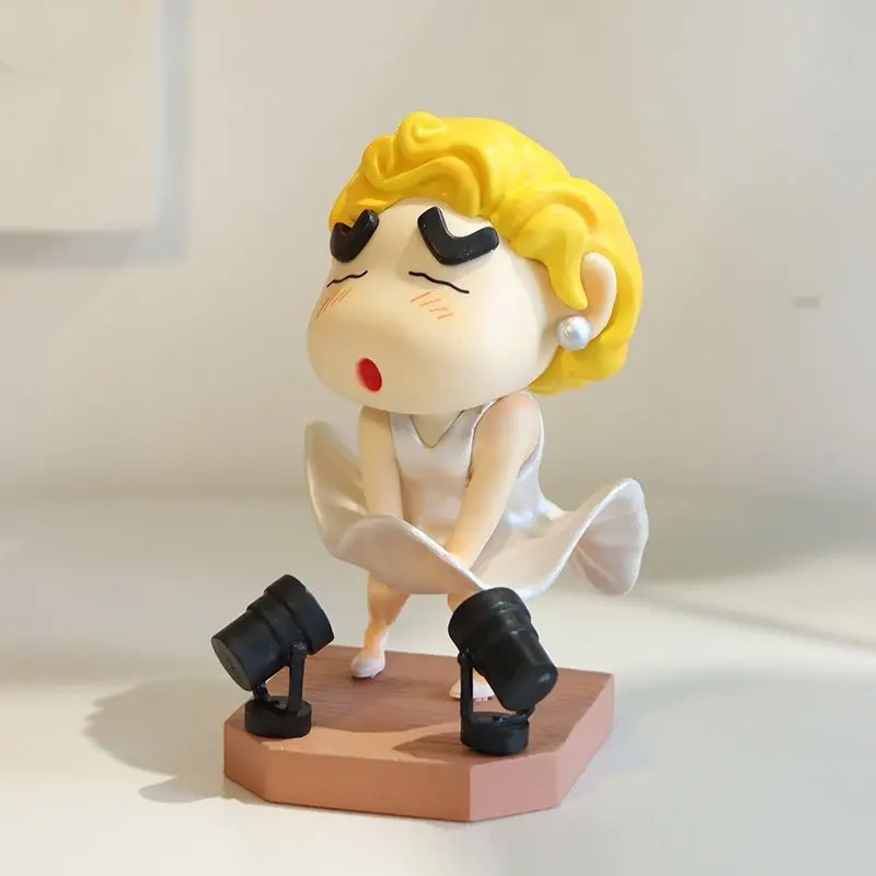 Anime Crayon Shin-chan Marilyn Monroe Doll Cute Anime Peripheral Desktop Ornaments Gift Animation Derivatives