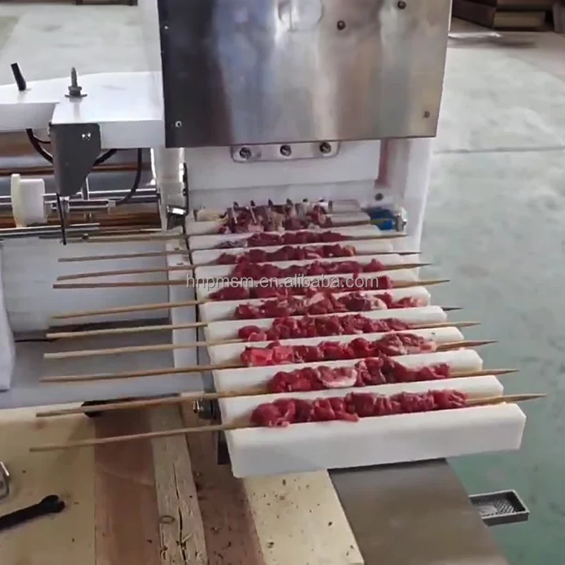 Commercial Meat Skewer Machine Kebab Assembly Machine Vegetable Skewer Maker Industrial Meat Processing Equipment