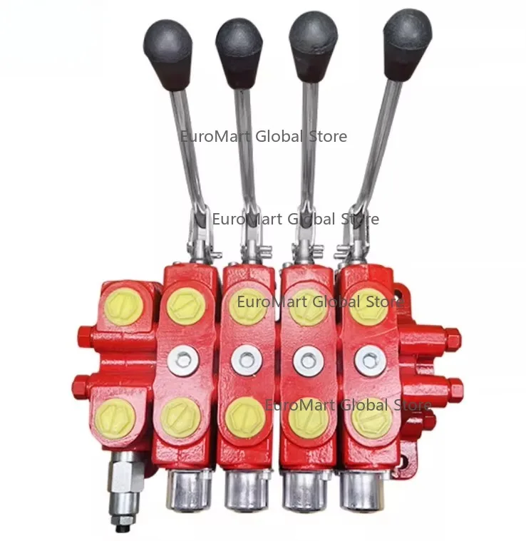 Multi-way Directional Valve Distributor Hydraulic Lifting Manual Control Single/Triple/Quadruple Way 63/100 for Industrial Use