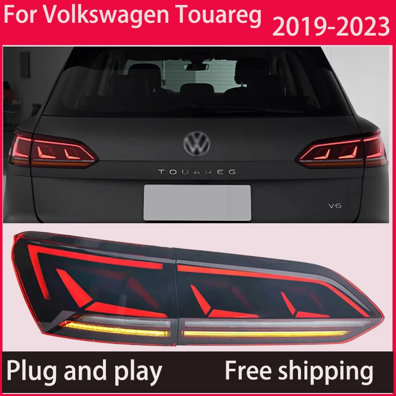 for Volkswagen Touareg LED taillights 2019-2023 Automotive styling DRL dynamic turn signal reverse lights Auto parts