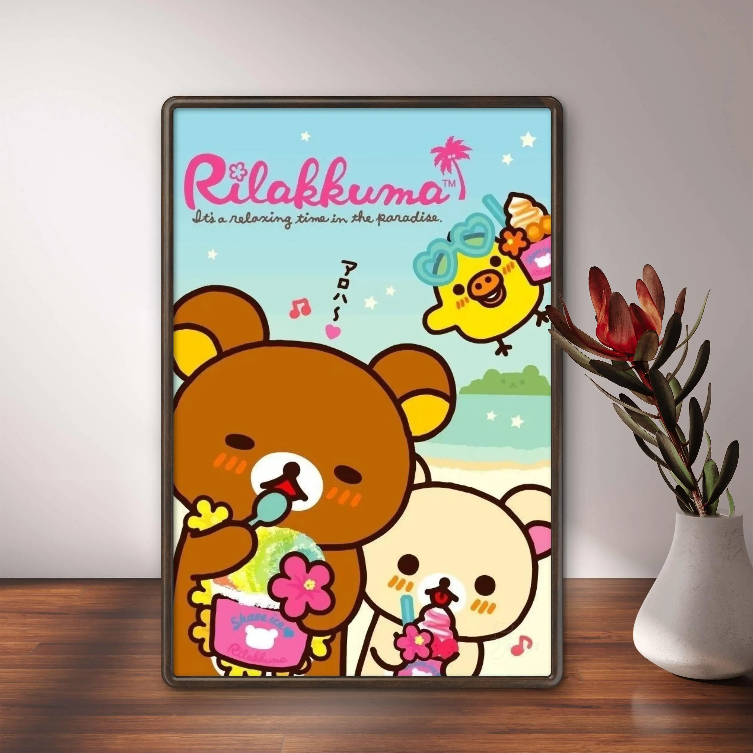 2026 New Cute Bear Anime DIY Rilakkuma Diamond Painting, Cozy Character For Living Room Wall Decoration Exquisite Gift