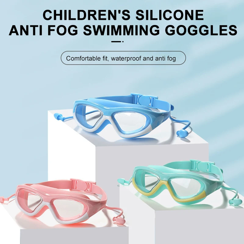 New Children Waterproof Adjustable BDiving Silicone UV Protection Anti-fog Practical Water Sports Swimming Goggles For KidsAcc