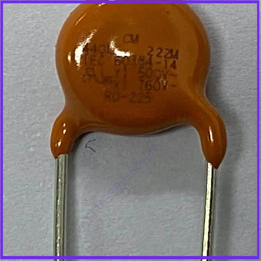 10PCS For Vishay 440LD22-R Safety Ceramic Capacitor 2200PF 222M X1 760VAC Y1 500VAC Y5U Radial Disc Capacitor