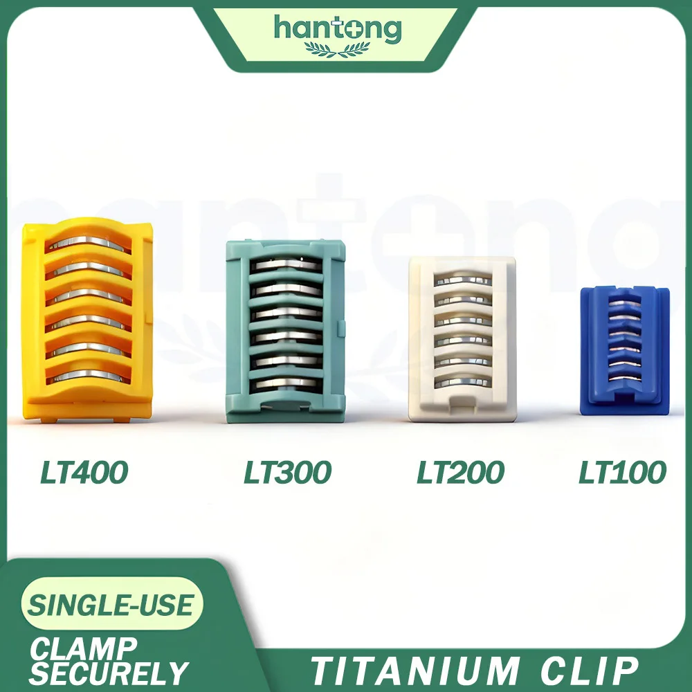 Open and Endoscopic Disposable Titanium Laparoscopic Clips Hemostatic Clips for Surgical, Laparoscopic and Veterinary Use