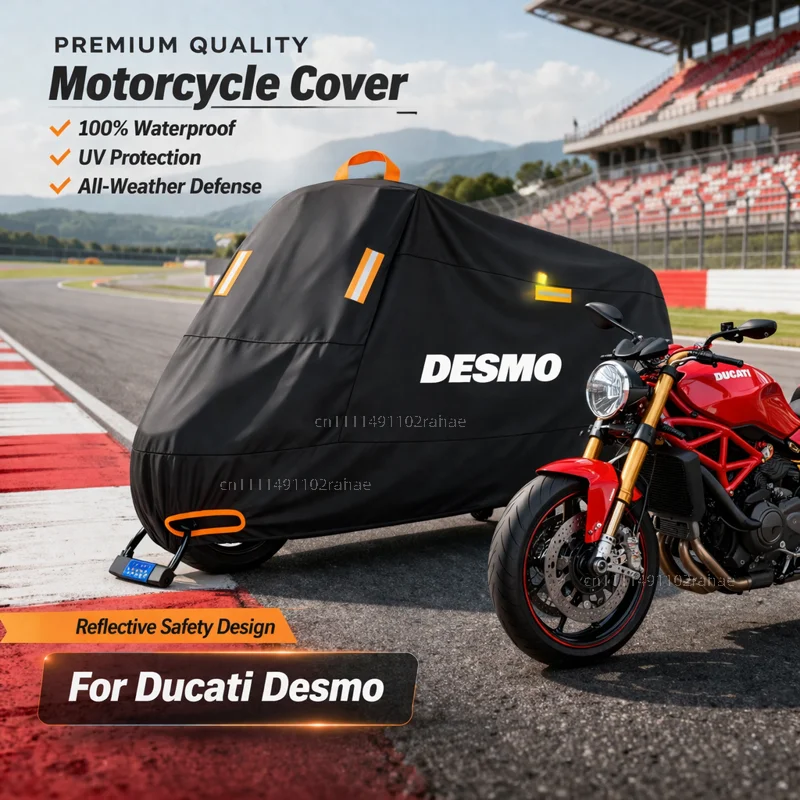 

Чехол для мотоцикла Ducati 250 450, водонепроницаемый, утолщенный, из полиэстера, с защитой от УФ-излучения, для улицы, от дождя, пыли и солнца, чехол для скутера