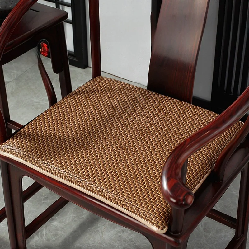 

Cooling Summer Redwood Sofa Cushion Traditional Chinese Style Wicker Mat Chair Pad Ice Cold round Chair Pad Home Decorative C...