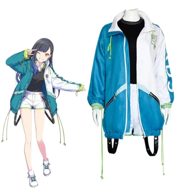 Anime Project Sekai 다채로운 무대 쿠사나기 네네 코스프레 의상 가발 카니발 할로윈 크리스마스 파티 의류 여성용