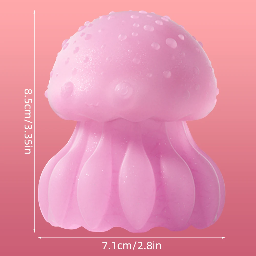 Tongue Licking Vibrator 10 Modes Vibration LED Rainbow Color Jellyfish Vibrator Nipple Clitoral Stimulator Sex Toy for Adults 18