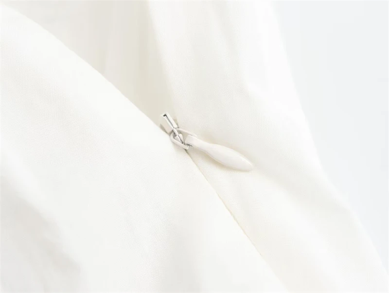 Plooirok voor Vrouwen Casual Chic Witte Dames Rokken TRAF vrouwen Midi Rok 2025, Nieuwe Zomer Mode A-lijn