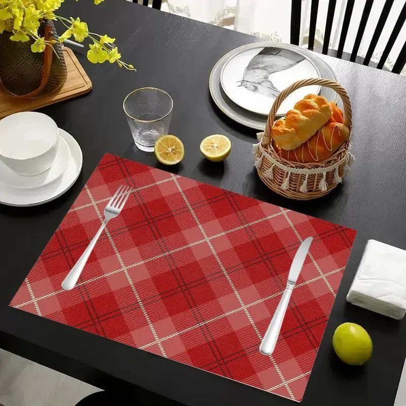 VIKAMA 2/4/6Pcs Sweet Cool Academy Style Mat Waterproof Anti Slip Tableware Mat Kitchen Dining Home Decor view 5