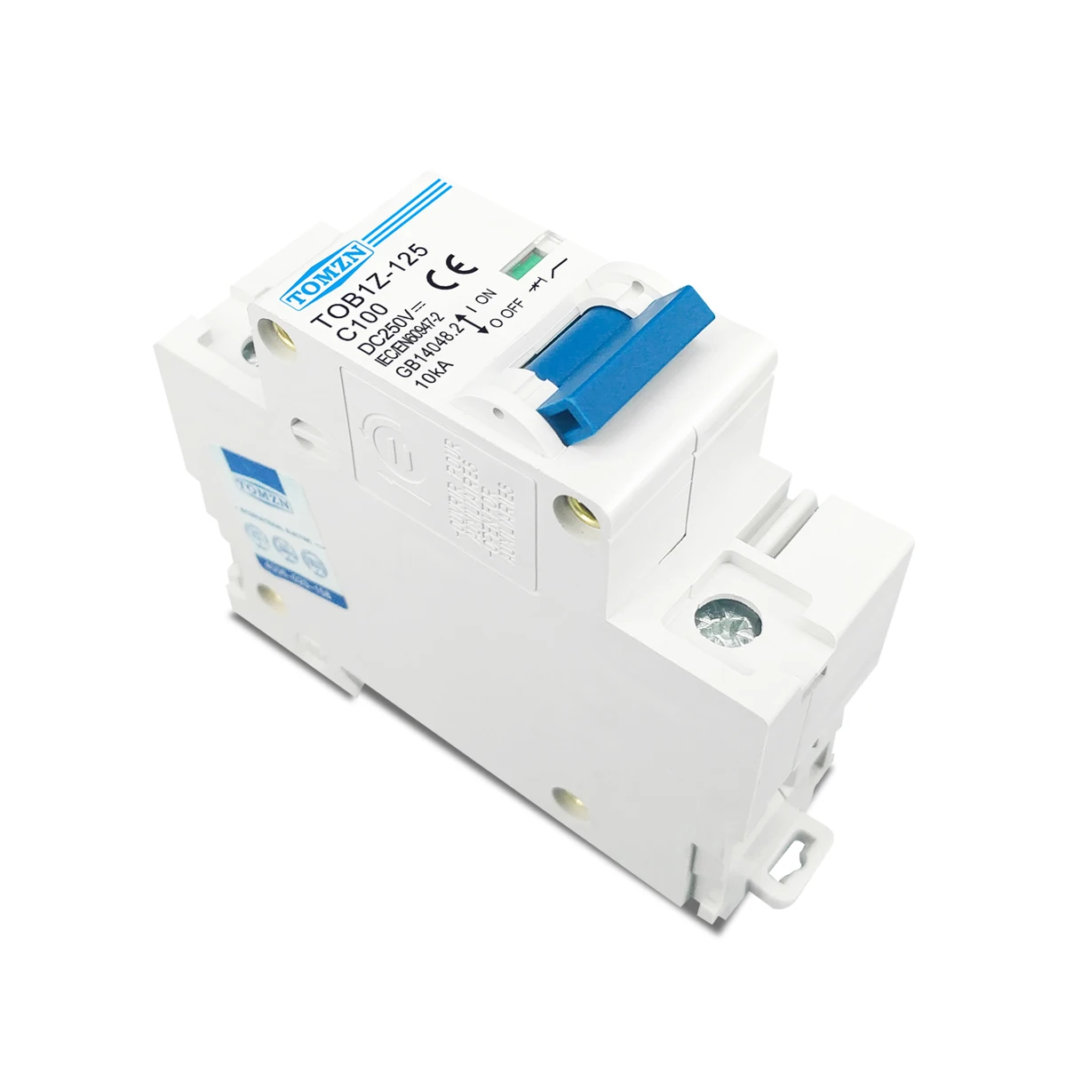 TOMZN 1PCS 1P 80A 100A 125A DC MCB 250V Circuit Breaker FOR PV System C curve Battery Main Switch