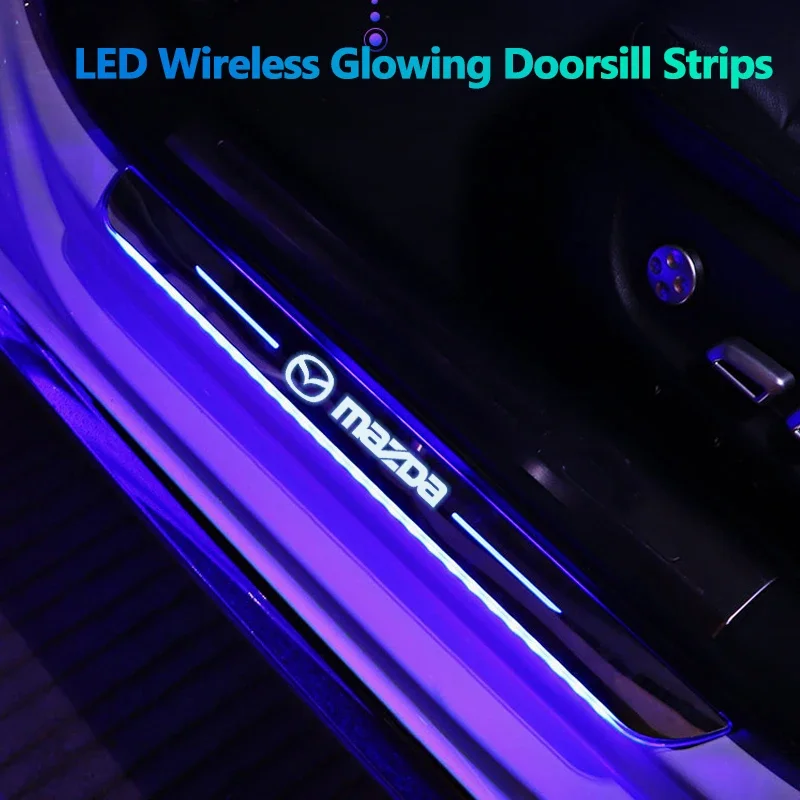 

Dynamic USB Car Welcome Door Sill Lights LED Pedal for Mazda 6 3 CX-30 CX-3 CX-4 CX-6 CX-5 CX7 CX8 CX-9 RX7 Atenza Axela Sticker