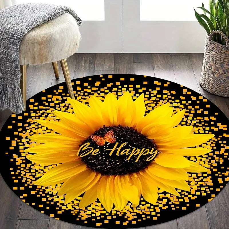 ~o~sunflower-butterfly-print-round-cushion-–-machine-washable-decor-for-living-room-bedroom