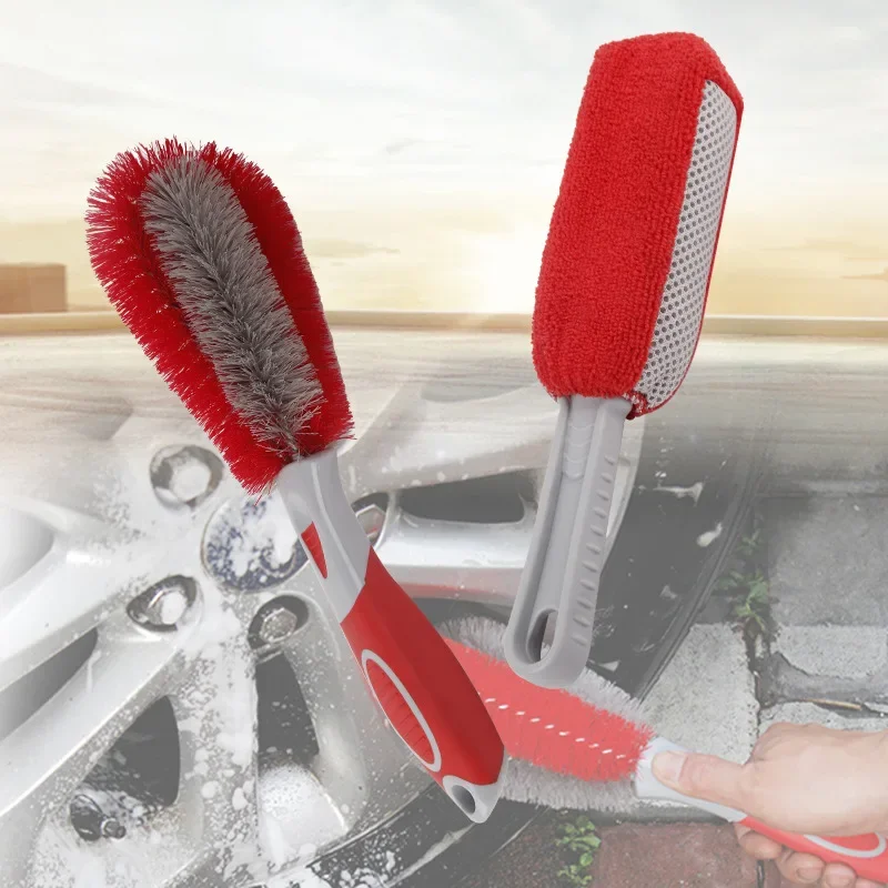 

Car Wheel Detailing Brushs Wheel Auto Cleaning Tools for Car Rim Tire Washing Easily Clean Hard-To-Reach Areas