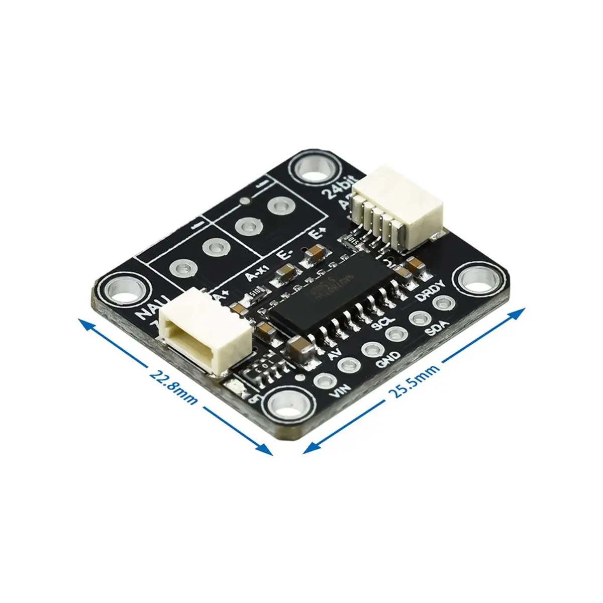A64I NAU7802 24-Bit ADC Module Compatible with STEMMA QT/Qwiic for Data Conversion and Pressure Measurement