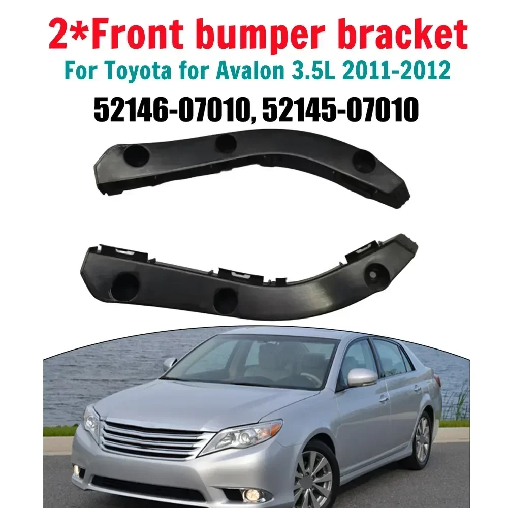 2 uds para Toyota Avalon 3.5L 2011-2012 LH + RH cubierta de parachoques delantero de coche soporte de soporte número OEM: 52146-07010, 52145-07010