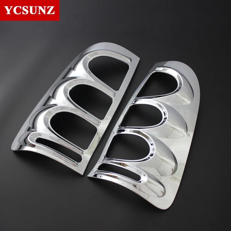 ABS Chrome Tail Lights Cover For Toyota Hilux Vigo 2005 2006 2007 2008 2009 2010 Double Cab Accessories YCSUNZ