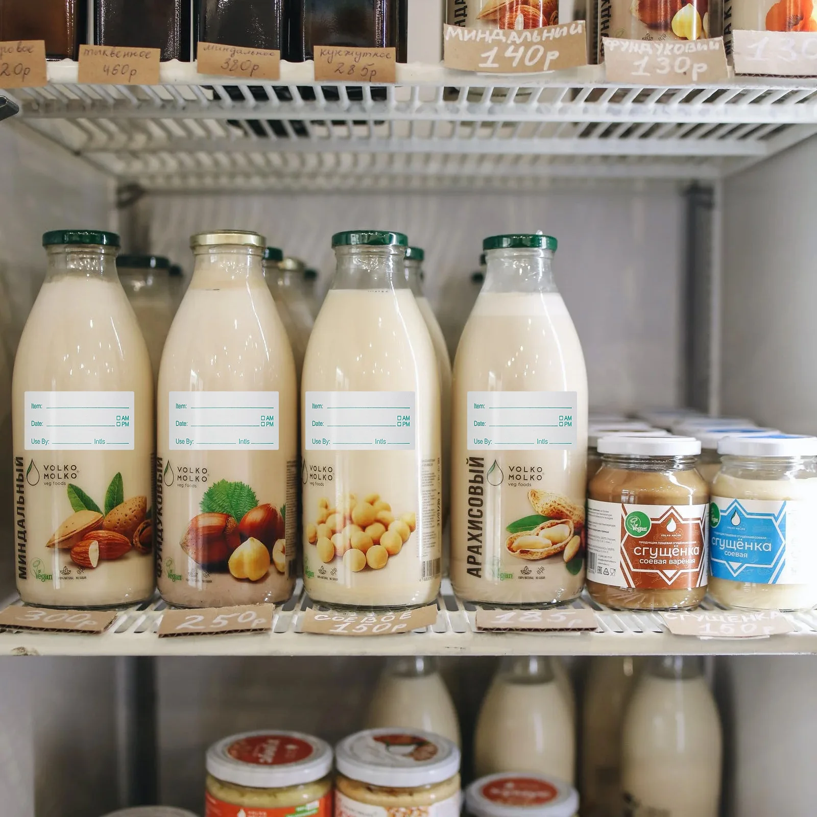 

1 Roll Food Storage Labels Writable Date Sticker For Freezer Refrigerator Pantry Canning Kitchen Organizing Removable Adhesive