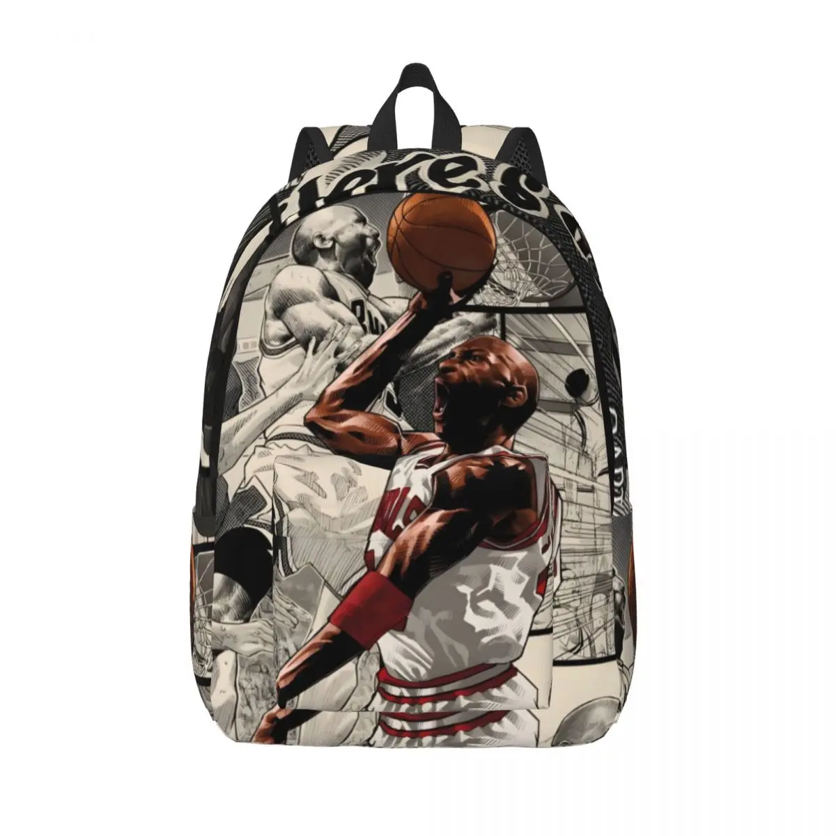 M-Michael-Jordan For Girls Boys Large Capacity Student Backpack Lightweight waterproof Backpack  15.7in 17.7in