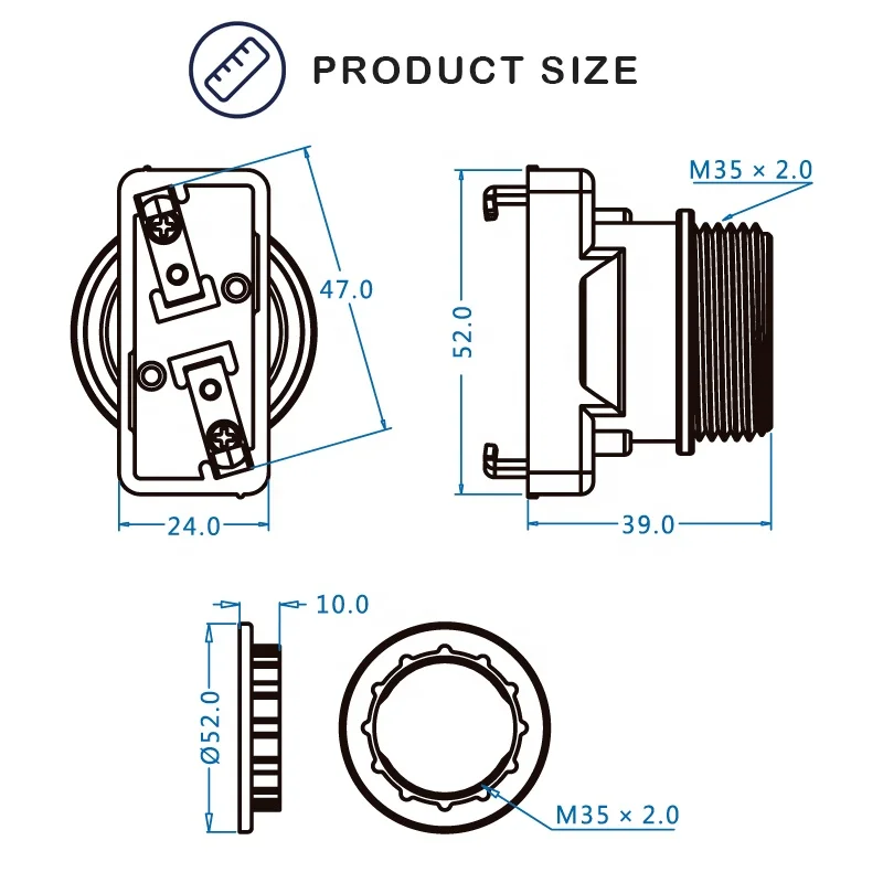 SUN LITE Lead Hanger to Lamp Holder E26 Lamp Holder Red Copper Sungauge PSE Certified Junction Box to Lamp Holder