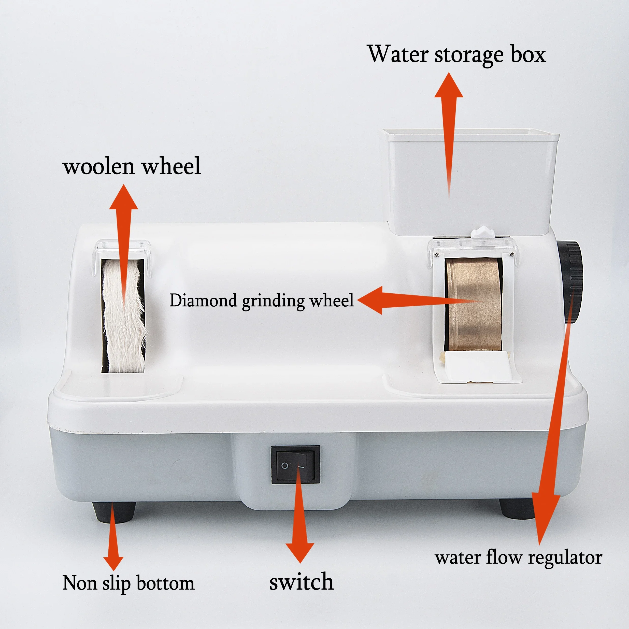 New Lens Polishing Machine MJ-JP20L-3 Hand Polisher Optical   Edging  