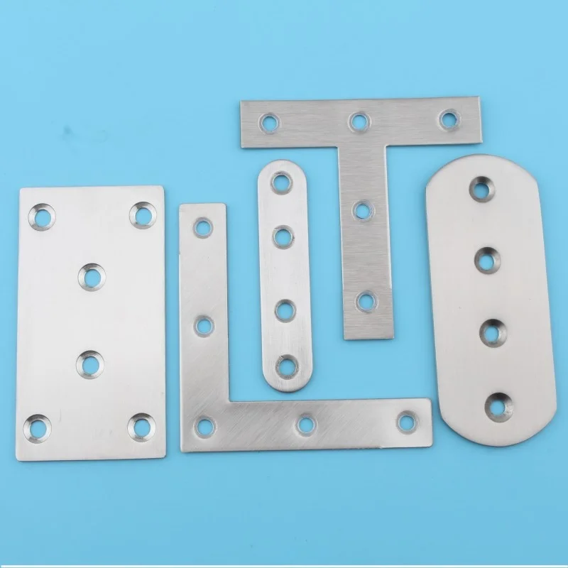 Corner code stainless steel l type connector reinforcement T type woodworking screen window angle iron hardware furniture right