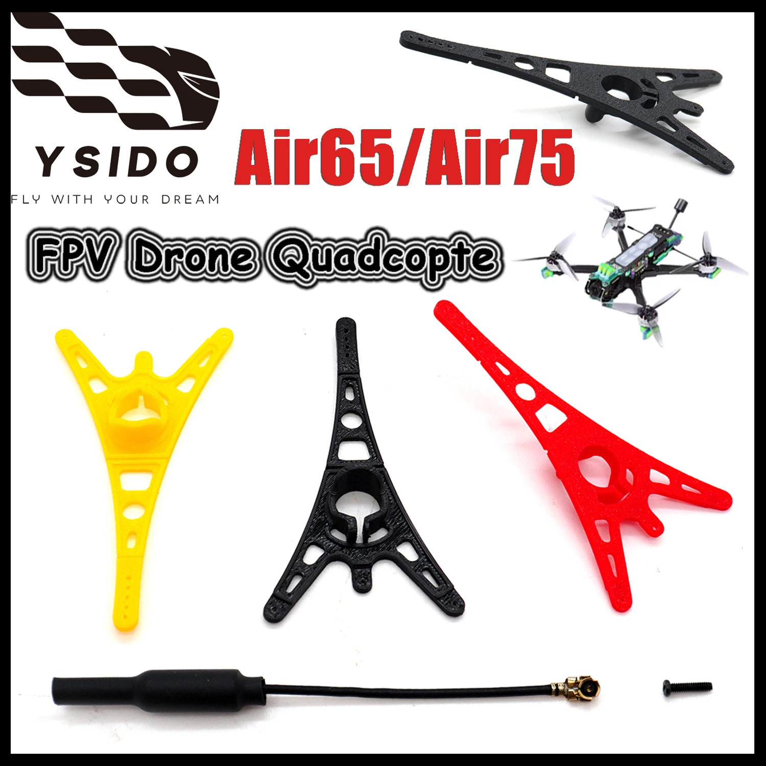 YSIDO RC FPV Quadcopte Frame Kit Drone Micro Air Canopy Suit C02 C03 Camera For Air65/75 Betafpv Meteor65 Pro Meteor75 Meteor85