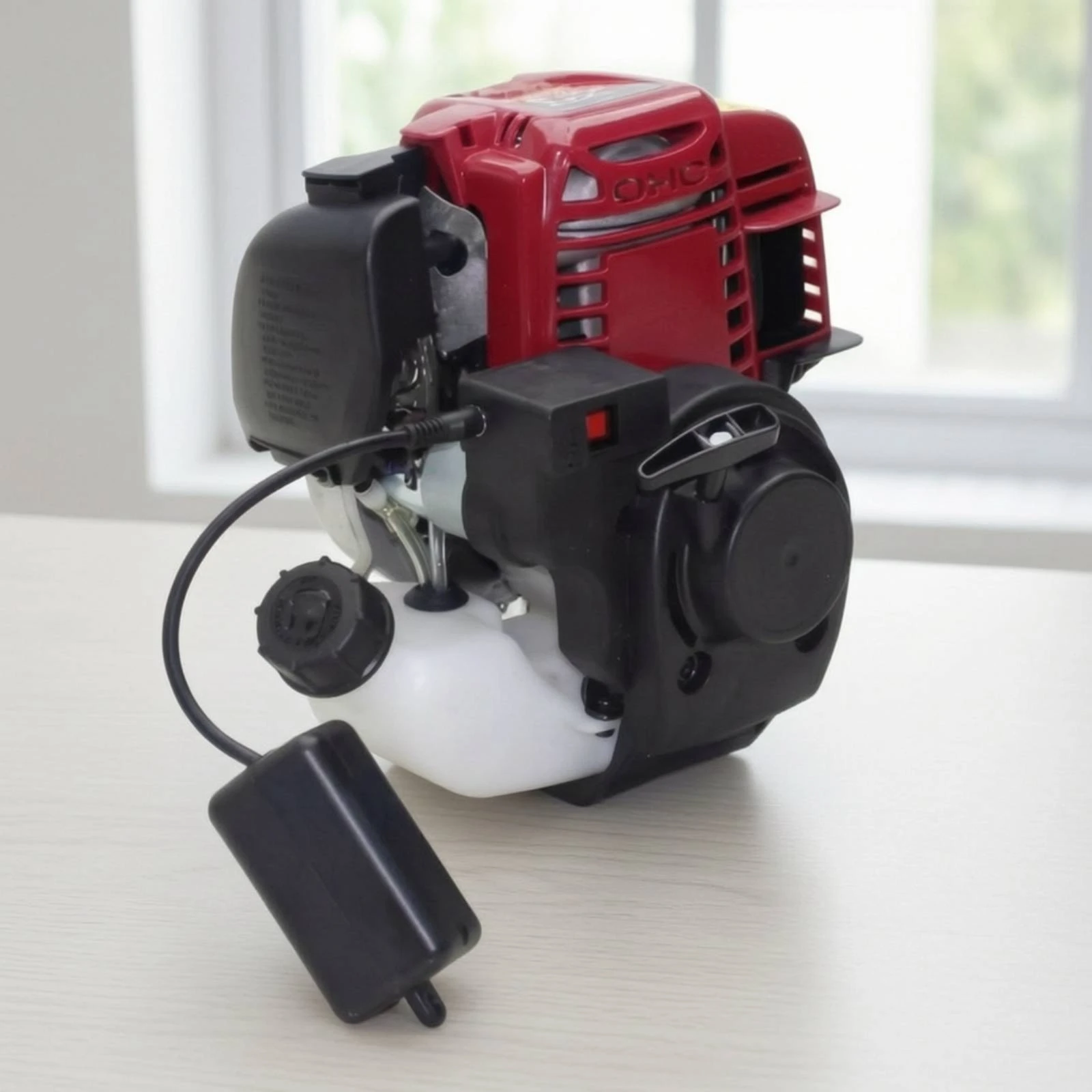 Small Petrol Engine Compact Replacement Engine Power Unit Portable Ready-to-Mount for DIYers, Lawn Mowers, Generators