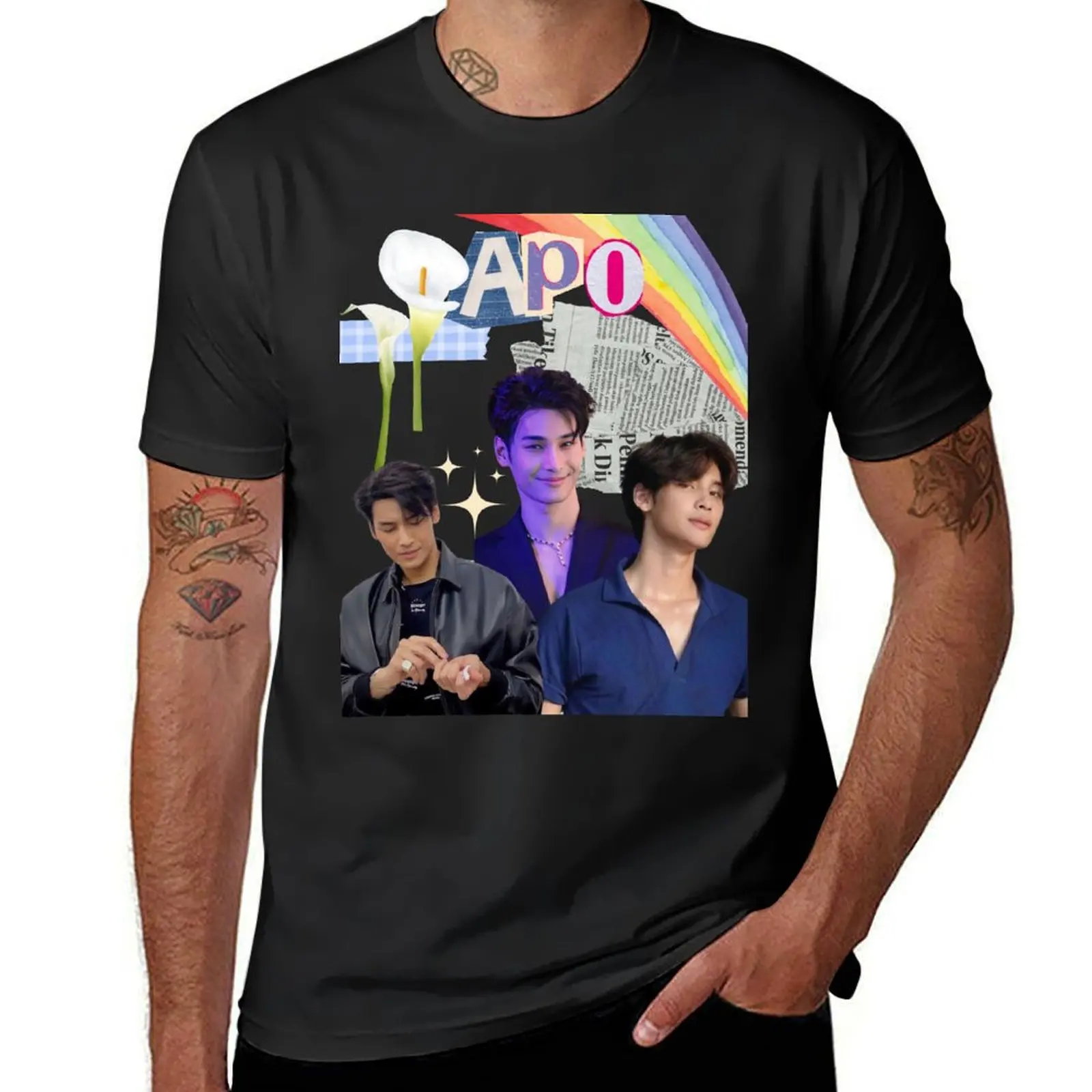 

Thai Bl actor Apo T-Shirt plus sizes shirts graphic tees sweat t shirts for men