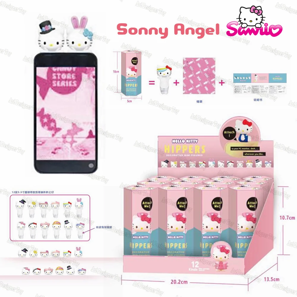 Sonny Angel Sanrio Hello Kitty Hippers Series слепая коробка совме-диапазонная мини-фигурка милые коллекционные игрушки милая кукла-муни подарочное украшение