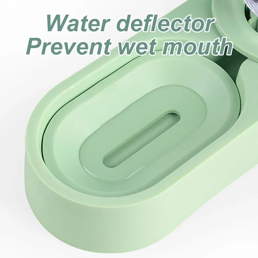 9KPet Rabbit Chinchilla Guinea Pig Food Bowl Auto Feeder All-in-One Splice Food Bowl Drinking Fountain Raised Standing Dish Bowl view 4