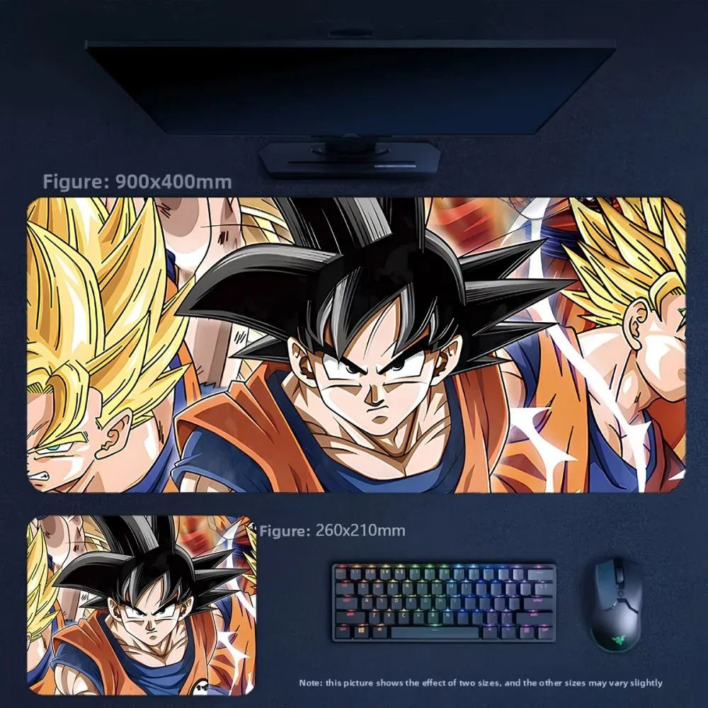 High Definition Printed Non-slip Wrist Guard Table Mat Animation Dragon Ball Boys E-sports Large Size Leather Mouse Keyboard Pad