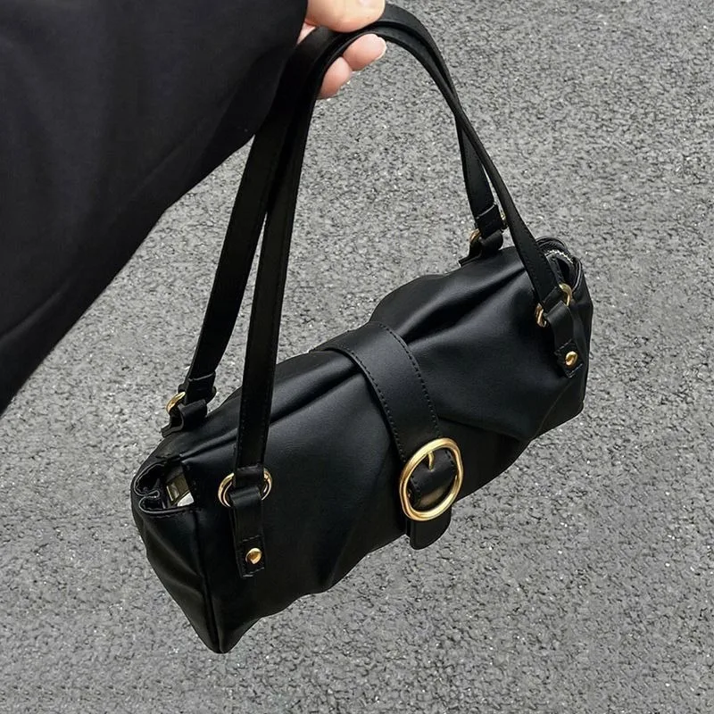 

The Female Year High-end Niche Simple Soft Leather Which Popular This Year The One-shoulder Underarm Bag Exquisite Simple Casual