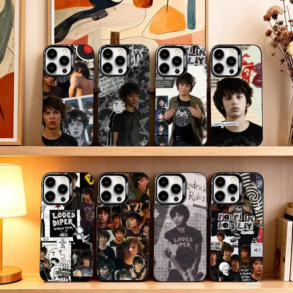 

Rodrick H-Heffley-RH-ES Phone Case For iPhone 17,16,15,14,13,12,11 Plus,Pro Max,XS,Colorful Silver Phone case Funda Cover