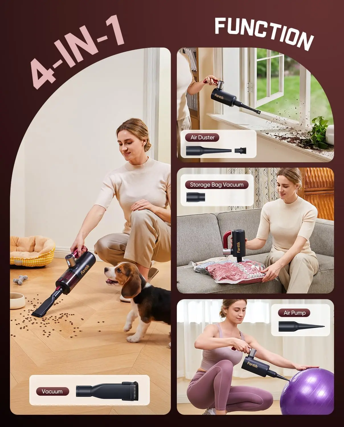 Cruise V11 APEX Handheld Vacuum Cordless, 4-in-1 Vacuum Cleaner for Pet, AxLoop 180° Rotatable Handle, LED Touch Screen, 3 Sucti