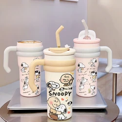 Peanuts Snoopy animation peripheral cartoon printing office large-capacity double drinking water cup high-looking holiday gift