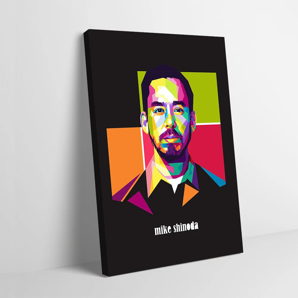 Pôster personalizável de mike shinoda, pintura em tela impressa, arte de parede, presente para decoração de sala de estar, casa, quarto, decoração artística
