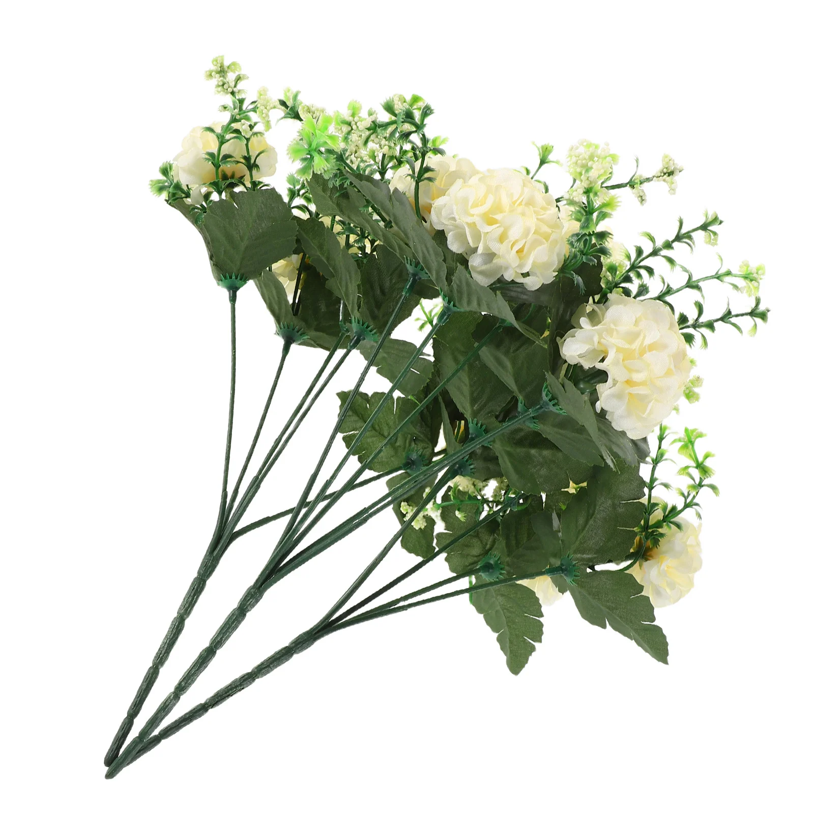 

3Pcs Artificial Hydrangea Bouquet Realistic Faux Hydrangea Flowers White for Office Living Room Wedding Centerpieces Decoration