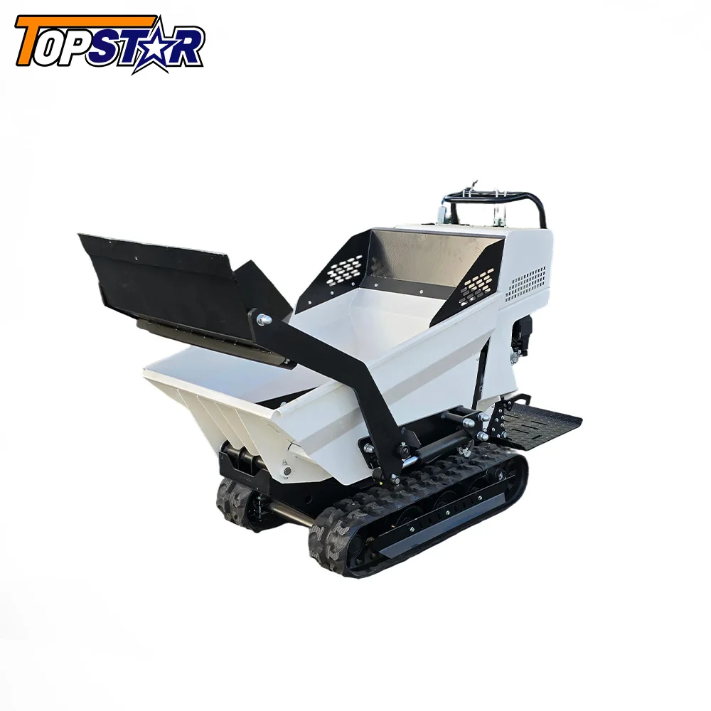 Mini dumper de esteira personalizado, 1000kg Euro 5 EPA, entrega rápida para construção, alta qualidade, caminhão basculante