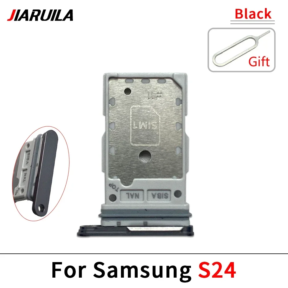 New SIM Card SD Card Tray chip slot drawer Holder For Samsung S24 Plus Ultra S23 Fe