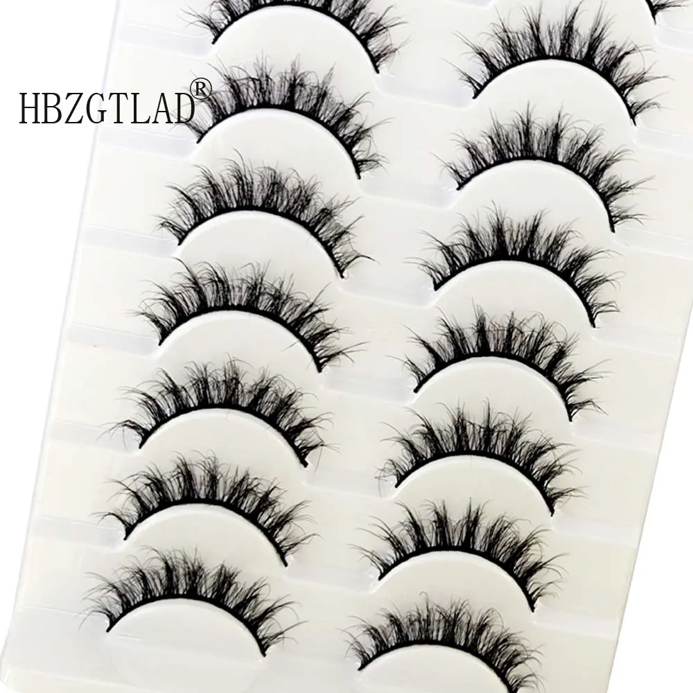 NEW 10-22mm False Eyelashes 10 pairs Eyelashes 8D Mink Lashes Faux Mink Fluffy Lash Soft Full Thick Wispy Eyelashes Extension