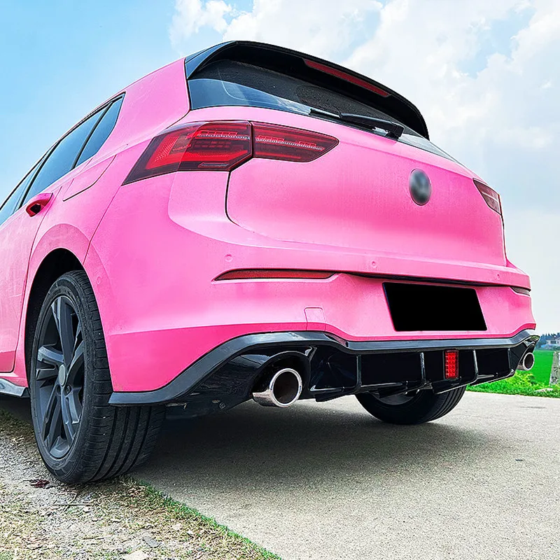 Rear Bumper Diffuser For VW Golf 8 MK8 GTI R-line 2020-2023 Spoiler Splitter Black Body Kit Car Exterior Tuning Accessories ﻿ view 4