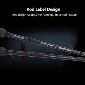 Mavllos Papentori Ultralight Fishing Court, Spinning Funding Stab, Jigging-Stange, Kohlenstoffspitze, 80-250 Linie, 20-50lb 10 Hauptverkauf Thunfischfischstab - №7