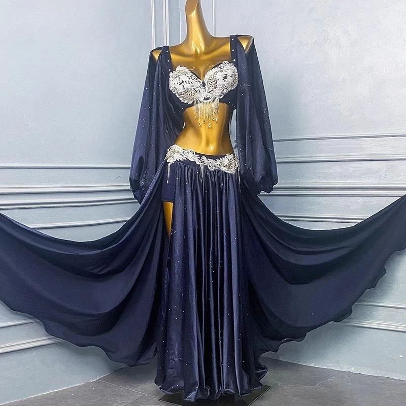 

Customized Belly Dancer Costume Performance Dress Female 2025 New Set Eastern Dancewear Practice Dress Indian Clothes Women Suit