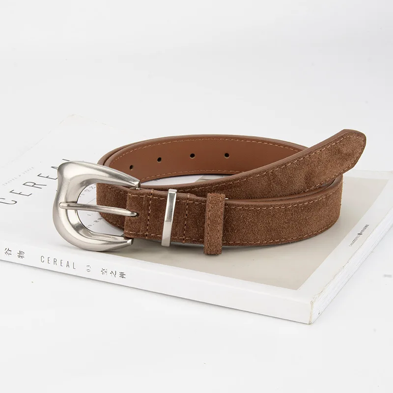 موضة عادي جلد طبيعي الجلد المدبوغ أحزمة وسط النساء حزام الجينز الأحمر الأزرق القهوة جلد البقر Correas Para Mujer Ceinture صب فام