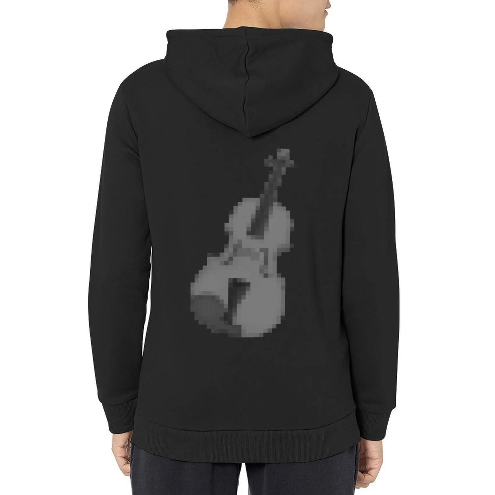 

Pixel Viola - Grayscale Hoodie men's clothing hooded shirt korean autumn clothes winter clothes designer hoodies