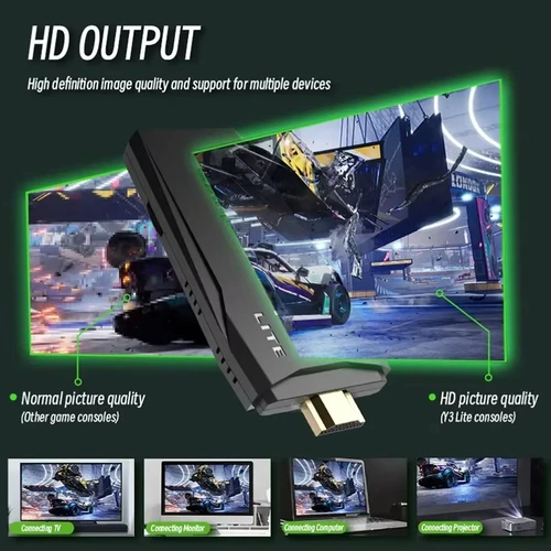 Imagen 2 del producto Nueva consola de juegos M8 integrada 20000 + 64GB controlador inalámbrico para dos personas 2,4G Stick 4K HD PS1 GBA Video regalo de Navidad para niños