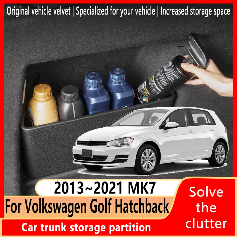 フォルクスワーゲンゴルフハッチバック-2013-〜-2021-mk7-トランク収納パーティション多機能収納自動車インテリア部品カーアクセサリー