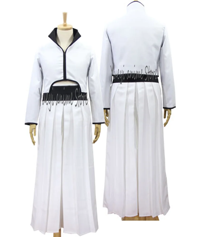 Cosplay Grimmjow Jaegerjaquez Costume Men's White Captain Kimono outfit Halloween Costumes+ accessory customized